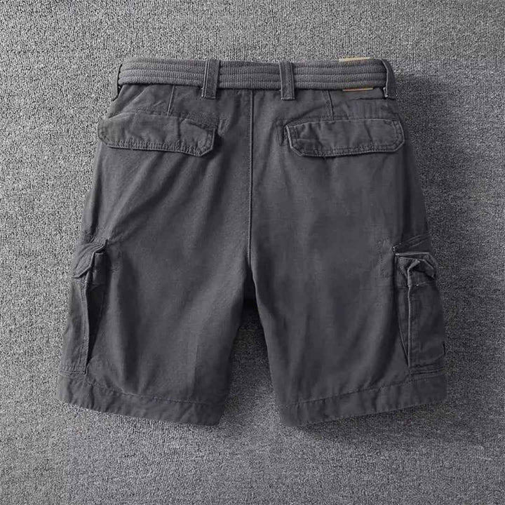Gerard - Pantalones Cortos Cargo con Cinturón para Hombre