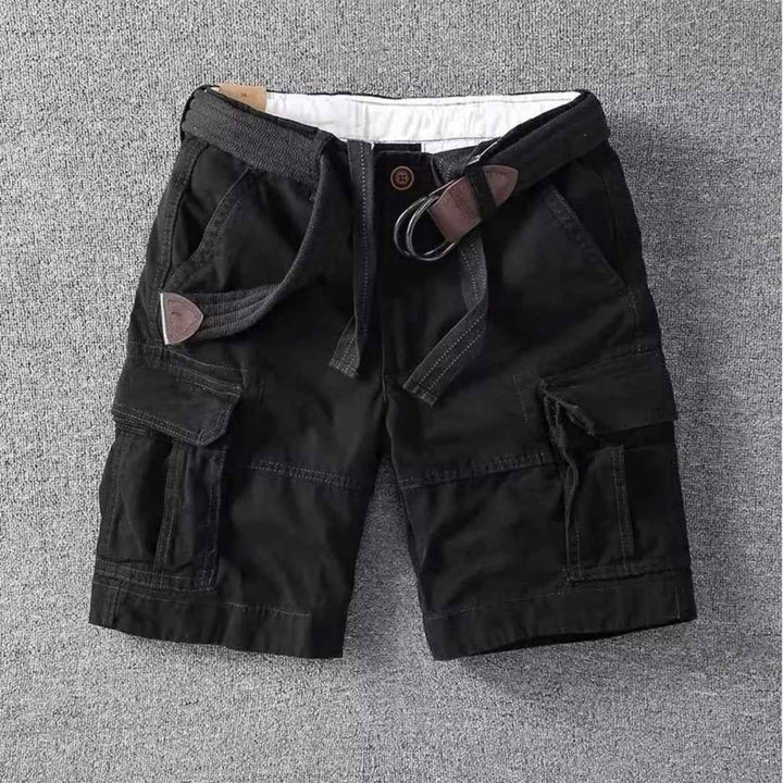 Gerard - Pantalones Cortos Cargo con Cinturón para Hombre