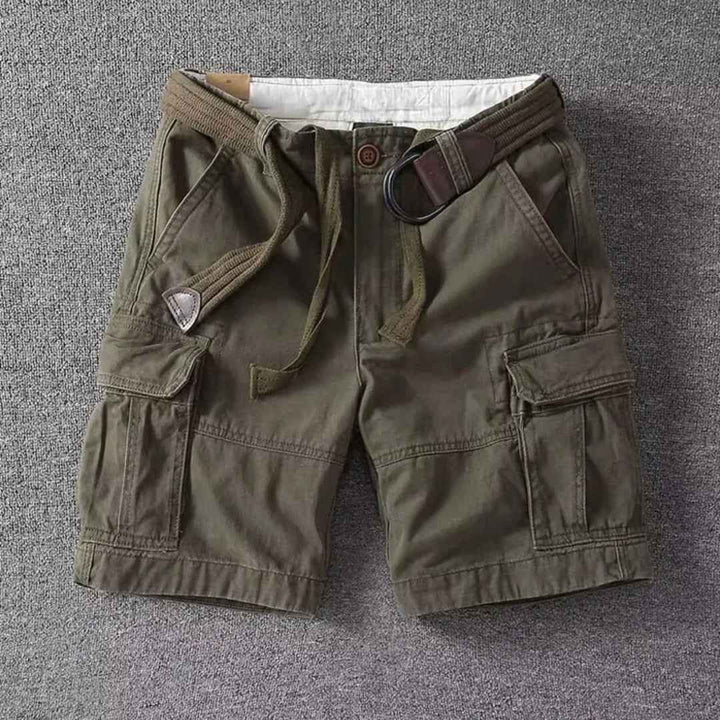 Gerard - Pantalones Cortos Cargo con Cinturón para Hombre