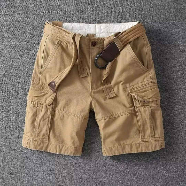 Gerard - Pantalones Cortos Cargo con Cinturón para Hombre