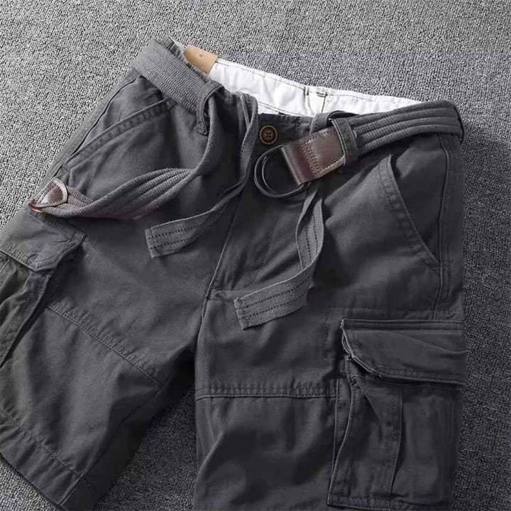 Gerard - Pantalones Cortos Cargo con Cinturón para Hombre