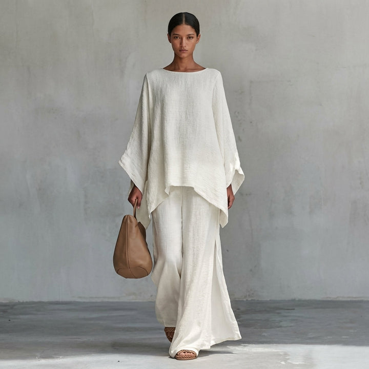 Anasta | Conjunto de Dos Piezas con manga larga y pantalón ancho