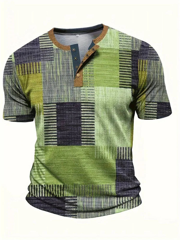 Davide | Camisa patchwork de manga corta