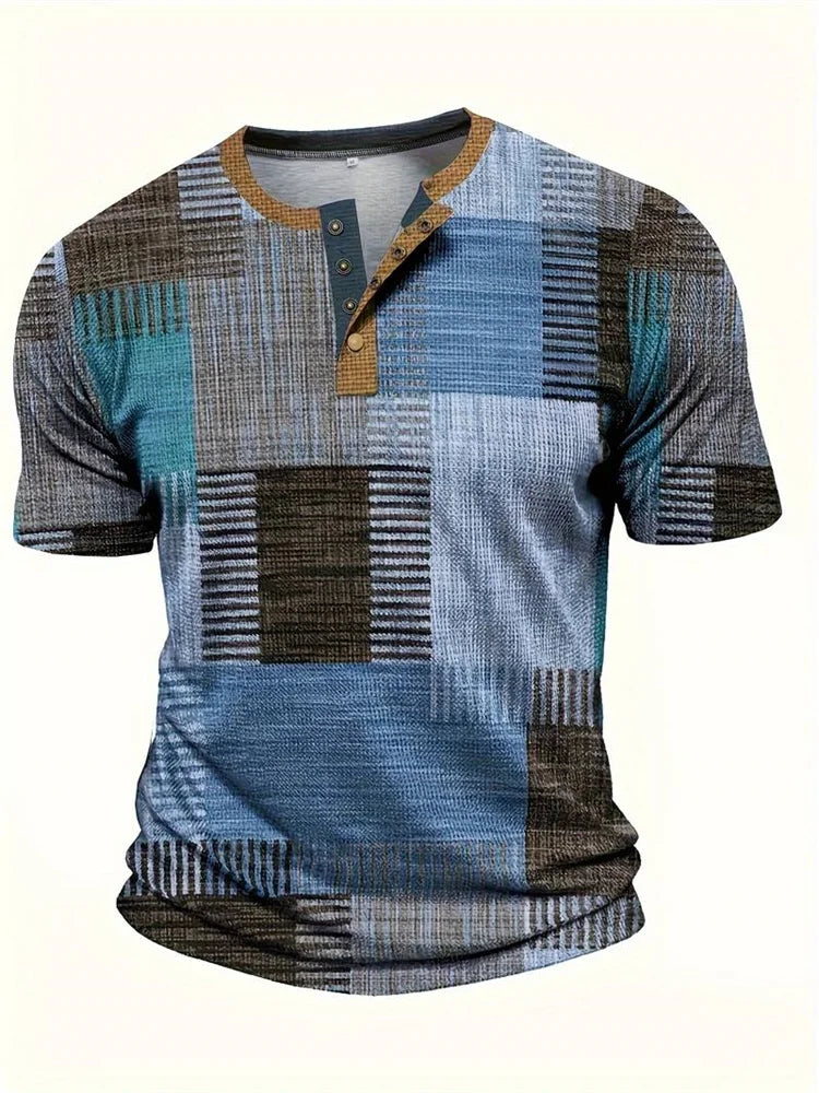 Davide | Camisa patchwork de manga corta
