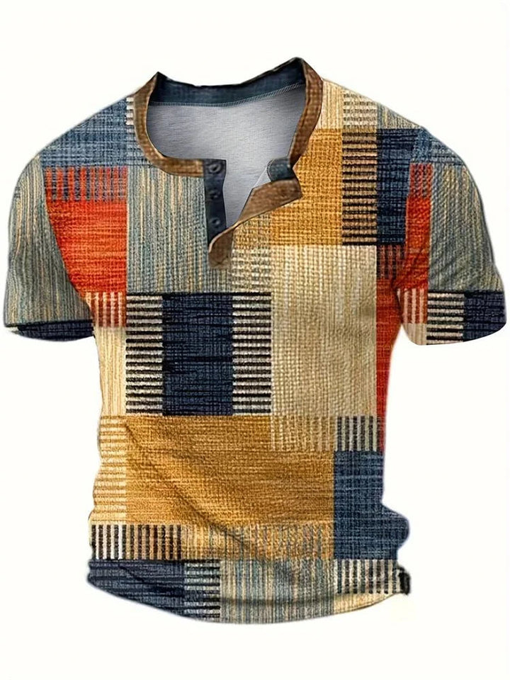Davide | Camisa patchwork de manga corta