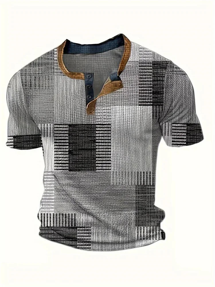 Davide | Camisa patchwork de manga corta