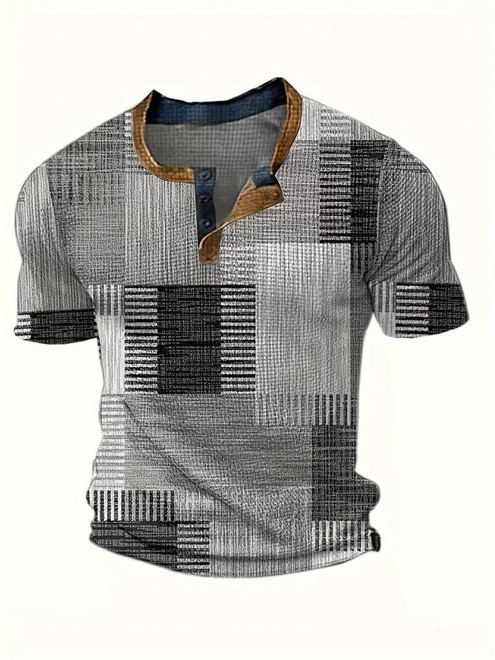 Davide | Camisa patchwork de manga corta