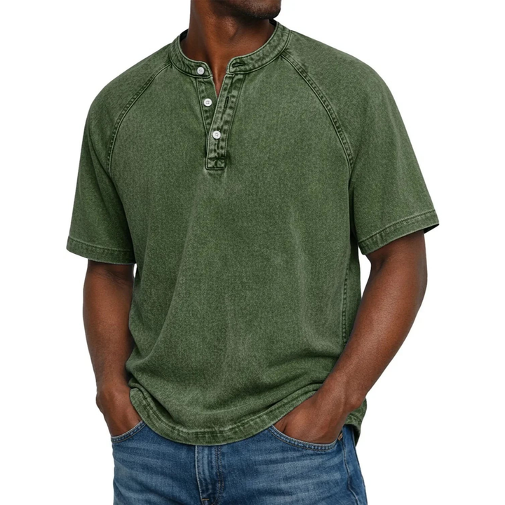 Kylian | Estilo Henley marino