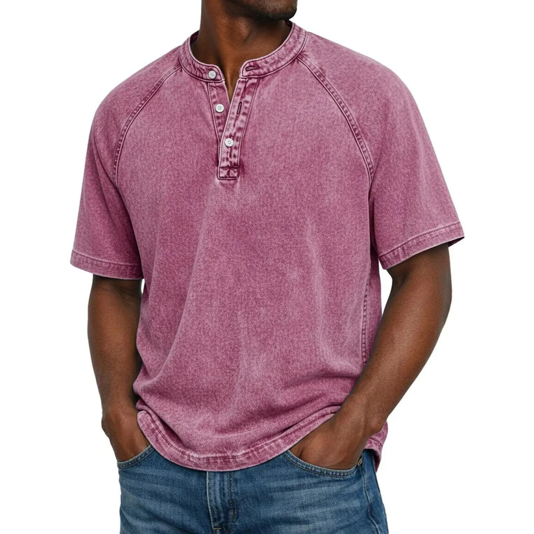 Kylian | Estilo Henley marino