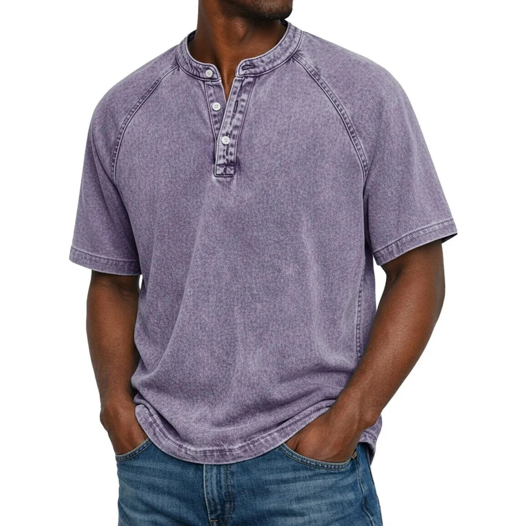 Kylian | Estilo Henley marino