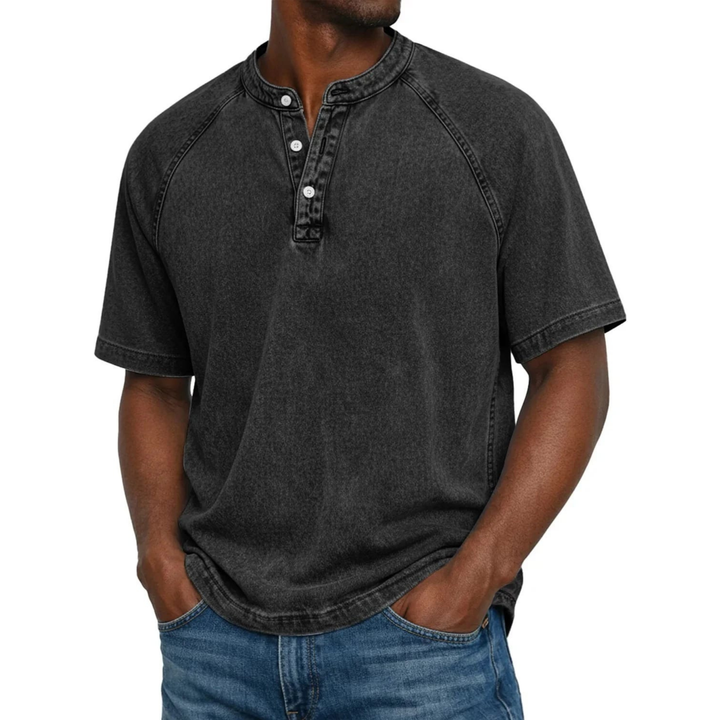 Kylian | Estilo Henley marino