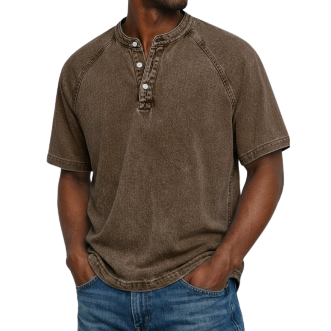 Kylian | Estilo Henley marino