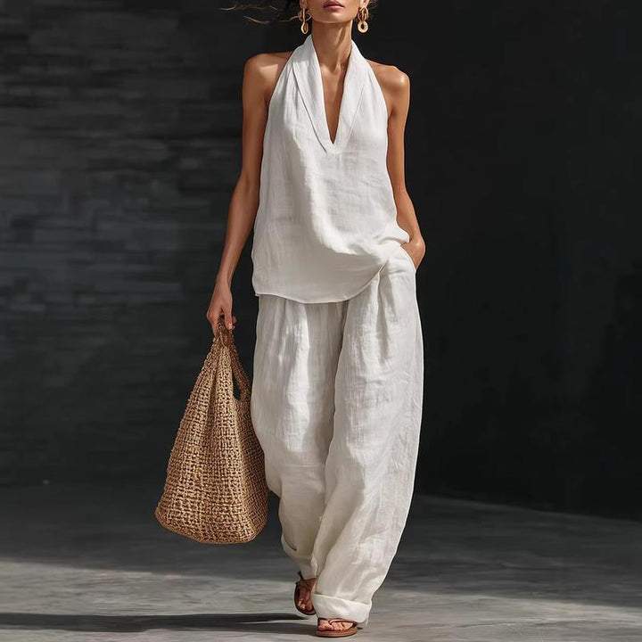 Olivia | Conjunto de dos piezas con textura de lino