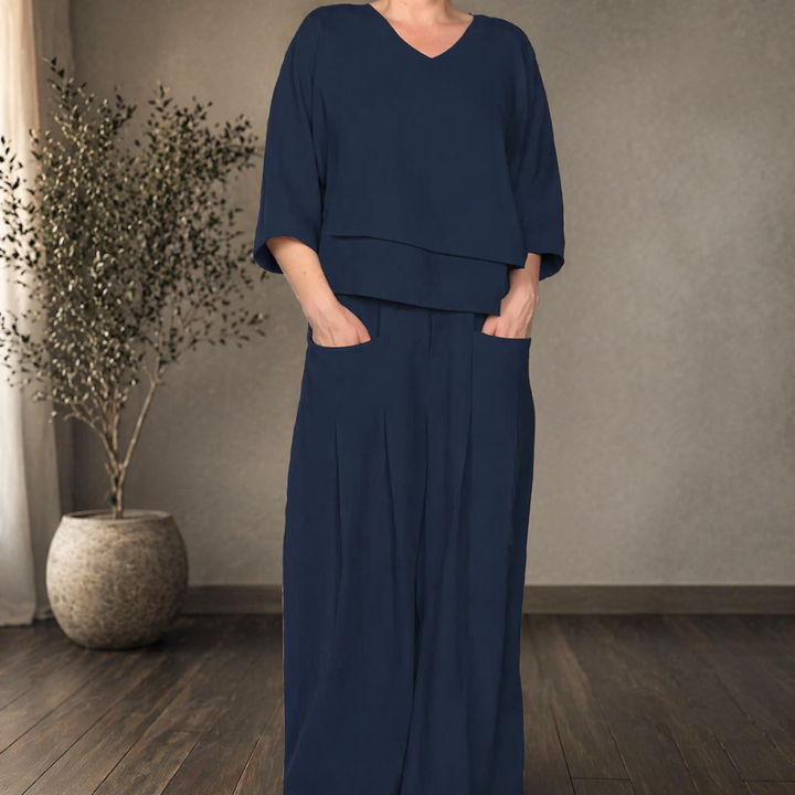 Clara | Conjunto Minimalista Amplio en Dos Piezas