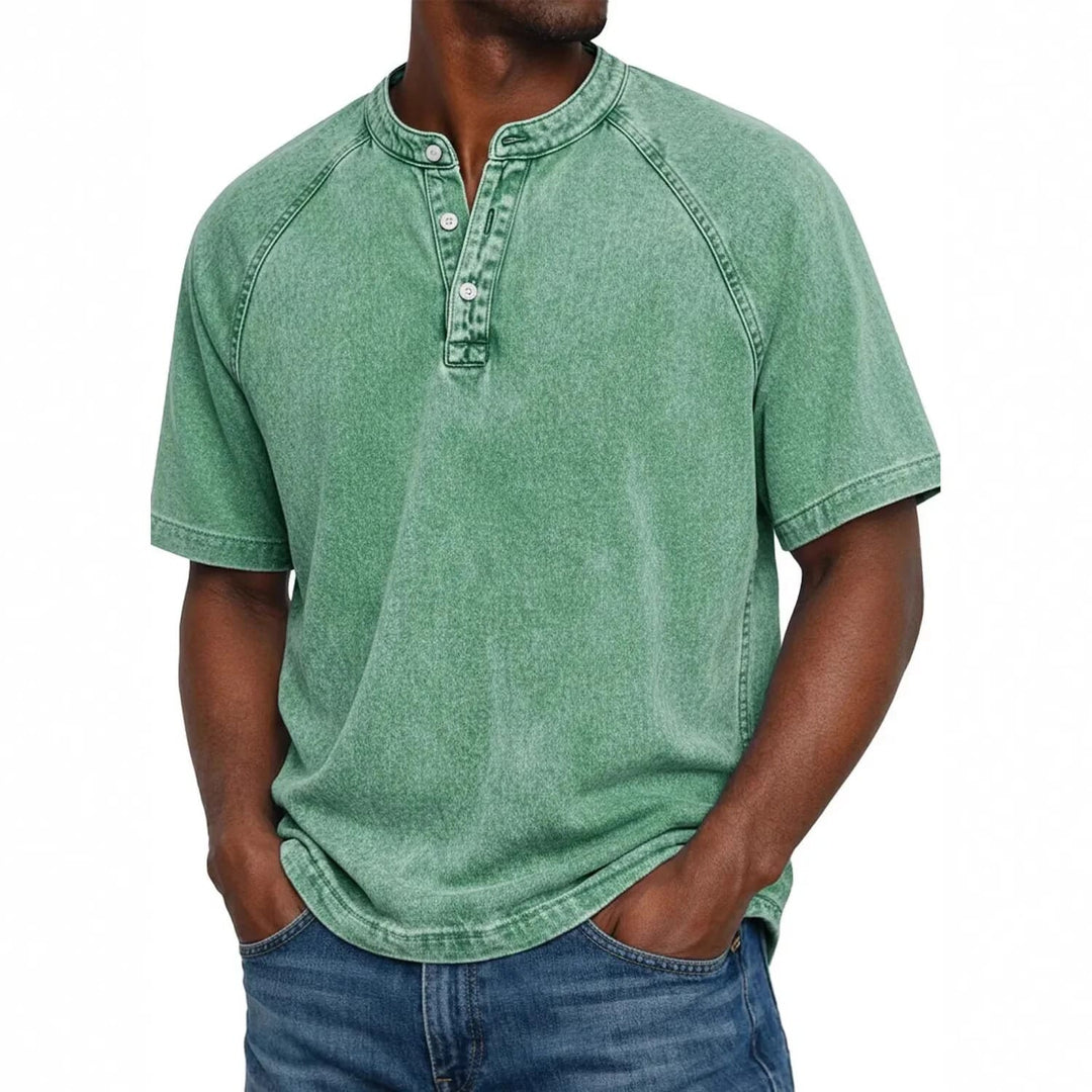 Kylian | Estilo Henley marino