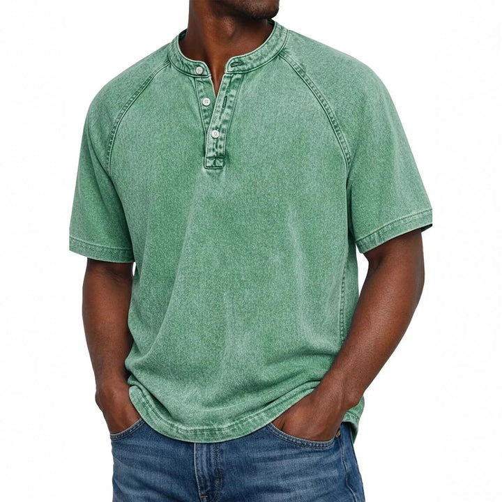 Kylian | Estilo Henley marino