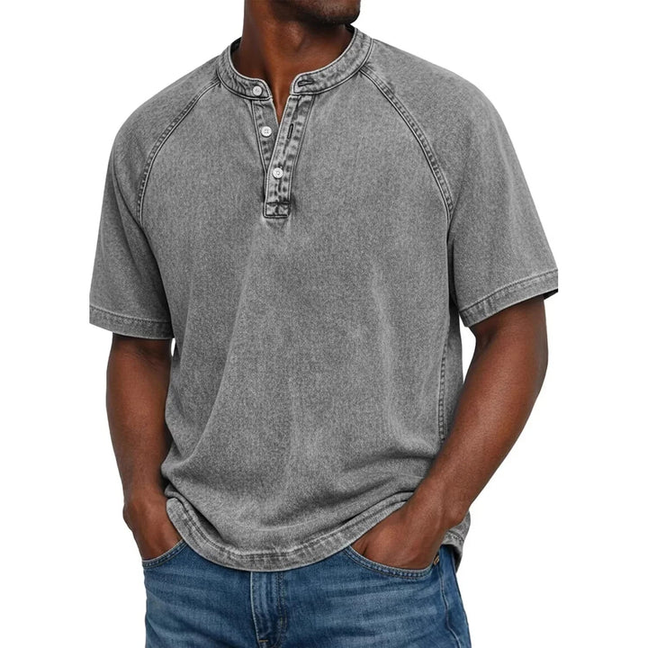 Kylian | Estilo Henley marino