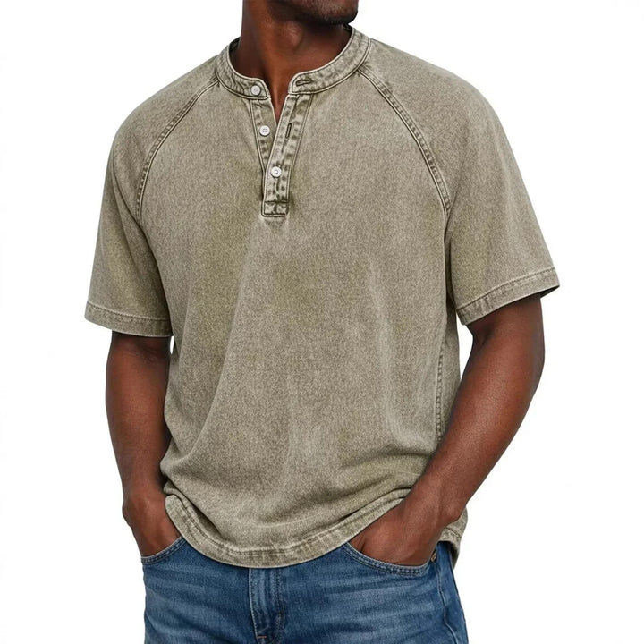 Kylian | Estilo Henley marino