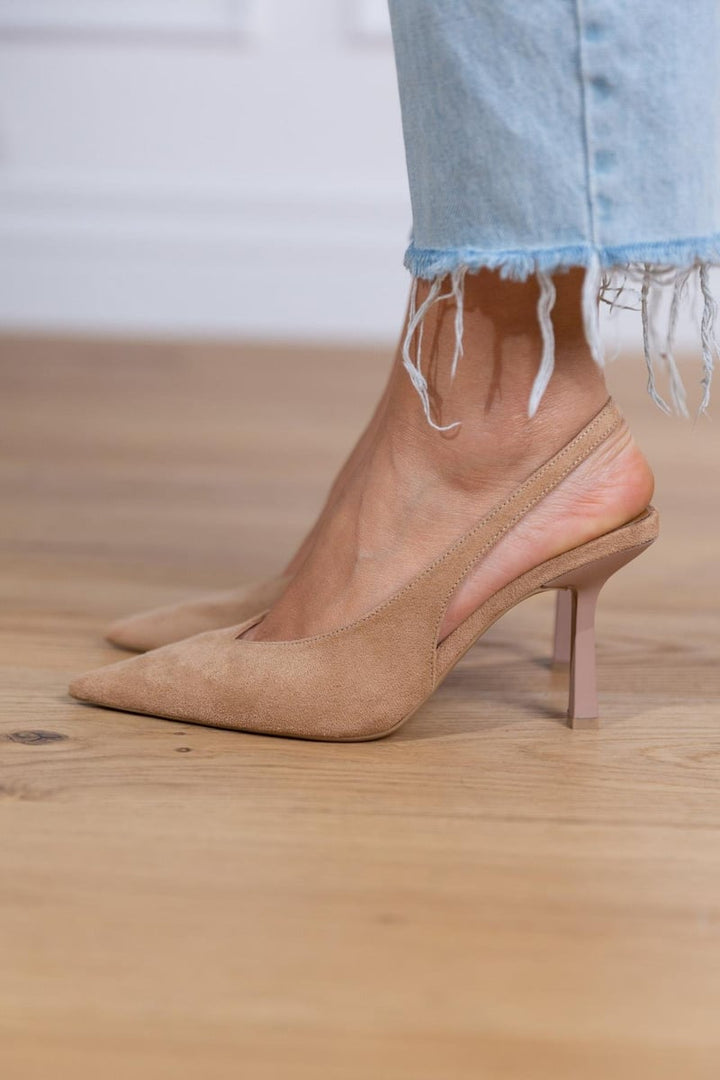 Marlena™ | Zapatos de tacón bajo color nude